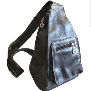 No Exit brand Genuine leather mini backpack